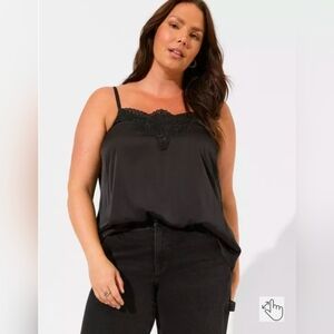 Torrid Black Relaxed Fit Camisole. NWT. Large